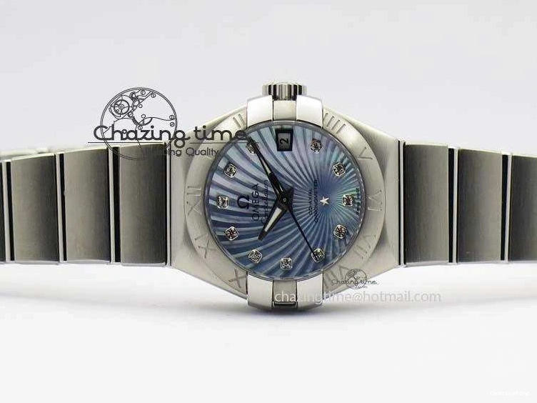 1228 Constellation 28mm V6F Best Edition SS Blue Dial On SS Bracelet A MultiPurpose 8201
